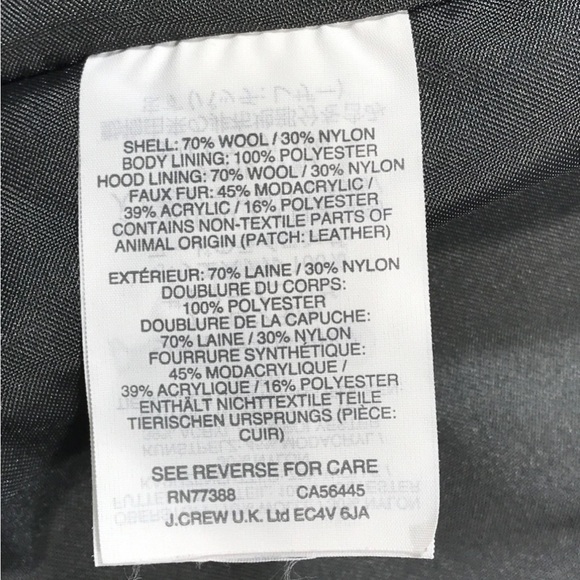 J. Crew Black Utility Jacket with Faux Fur Hood aso Meghan Markle - Picture 5 of 5